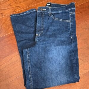 Express Women's Deep Indigo Straight Jeans